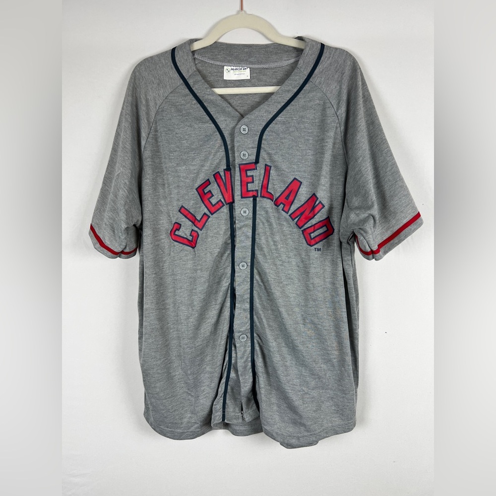 Cleveland Guardians Short Sleeve Button Up - XL
